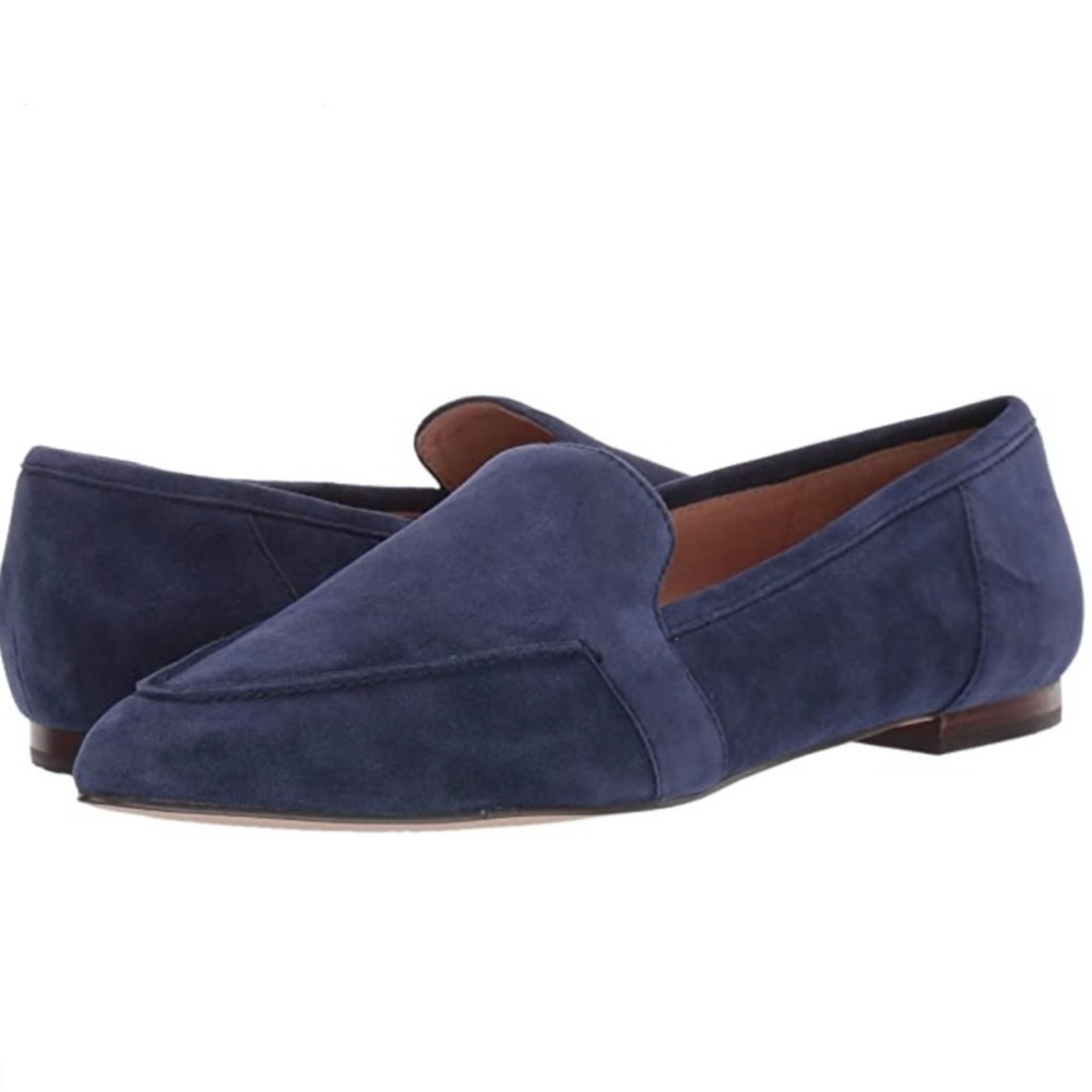 NWOT Corso Como Jatiba Blue Suede Leather Loafer Shoes - Picture 1 of 11